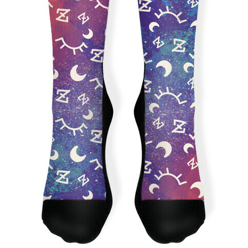 Cosmic Sleep Pattern Sock