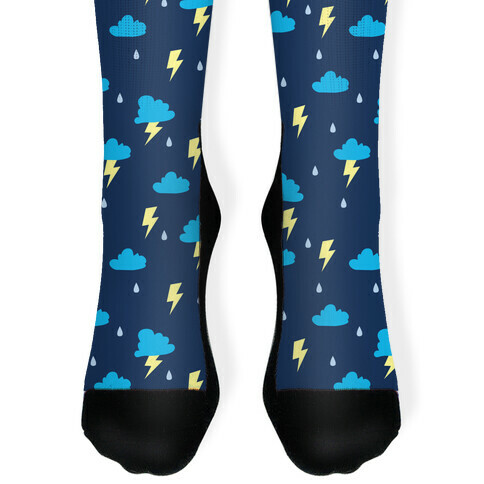 Thunderstorm Pattern Sock