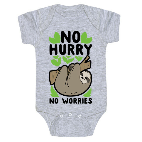 No Hurry, No Worries - Sloth Baby One-Piece