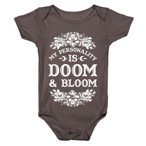 My Personality is Bloom and Gloom Baby One-Piece
