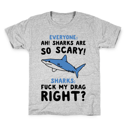 F*** My Drag Shark Parody Kids T-Shirt