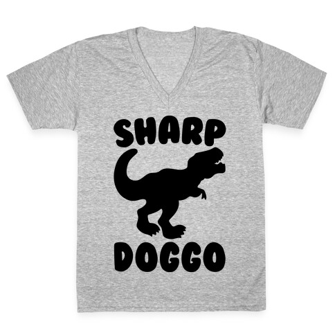 Sharp Doggo V-Neck Tee Shirt