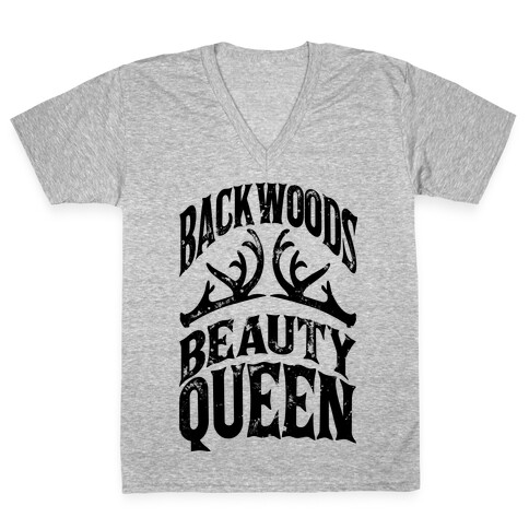 Backwoods Beauty Queen V-Neck Tee Shirt
