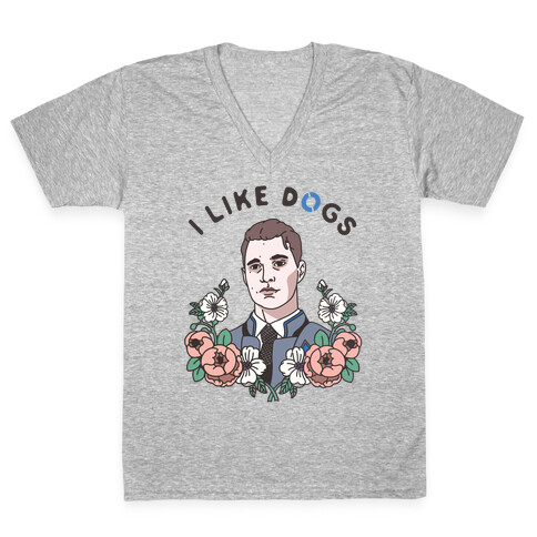 I Like Dogs Connor V-Neck Tee Shirt