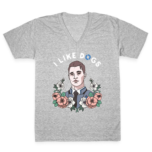 I Like Dogs Connor V-Neck Tee Shirt