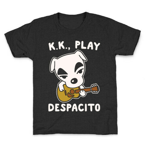 K.K. Play Despacito Parody White Print Kids T-Shirt