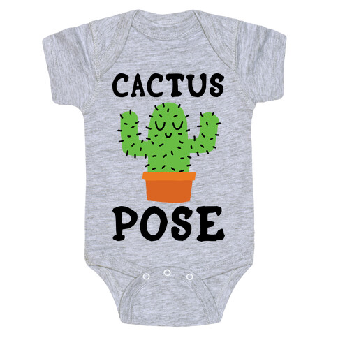 Cactus Pose Yoga Baby One-Piece