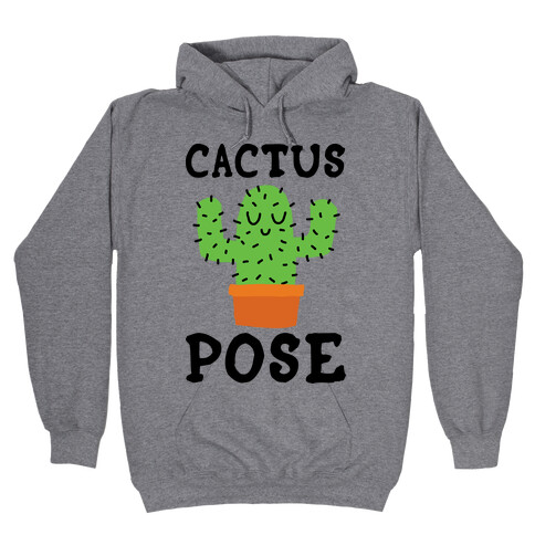 Cactus Pose Yoga Hooded Sweatshirt