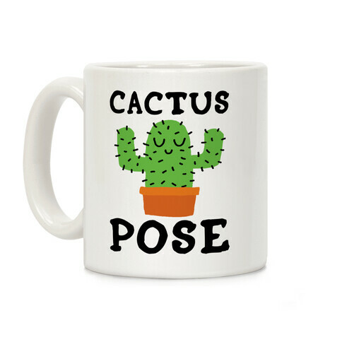 Cactus Pose Yoga Coffee Mug