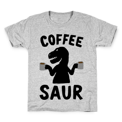 Coffeesaur Dinosaur Kids T-Shirt