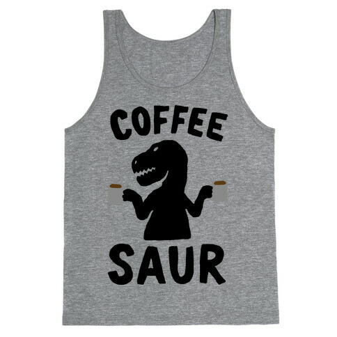 Coffeesaur Dinosaur Tank Top