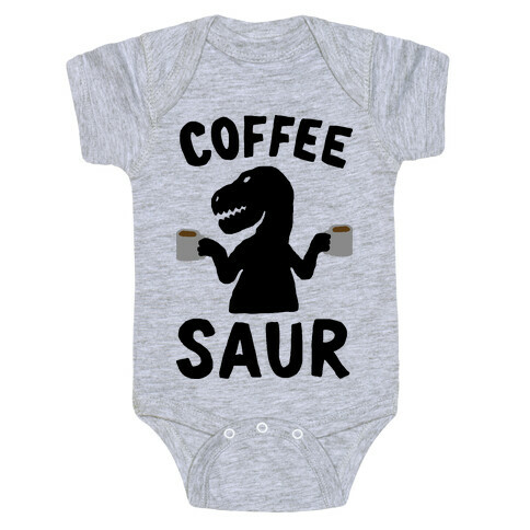 Coffeesaur Dinosaur Baby One-Piece