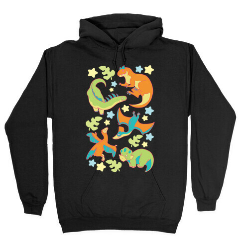 Funky Dinosaur Friends Hooded Sweatshirt