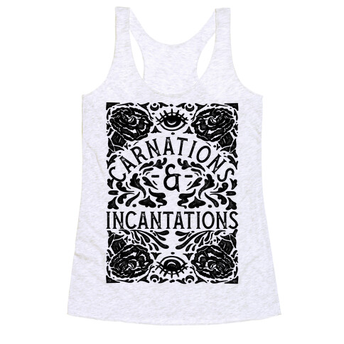 Carnations and Incantations Racerback Tank Top