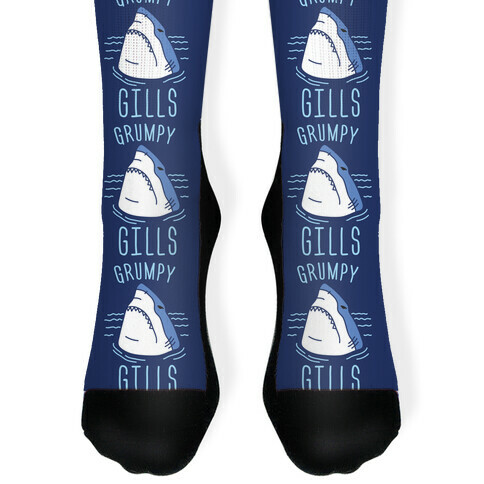 Grumpy Gills Shark Sock