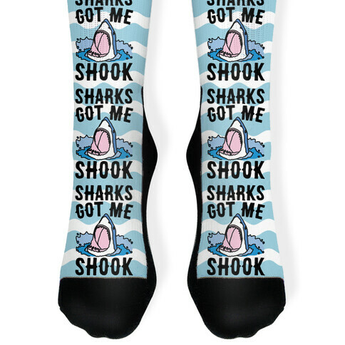 Sharks Got Me Shook Sock