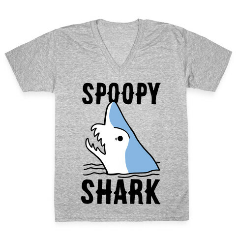 Spoopy Shark - Goblin Shark V-Neck Tee Shirt