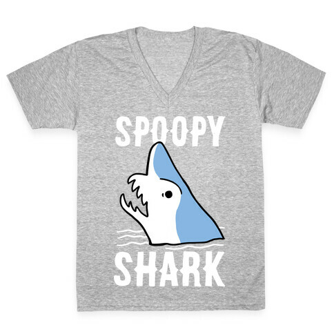 Spoopy Shark - Goblin Shark  V-Neck Tee Shirt