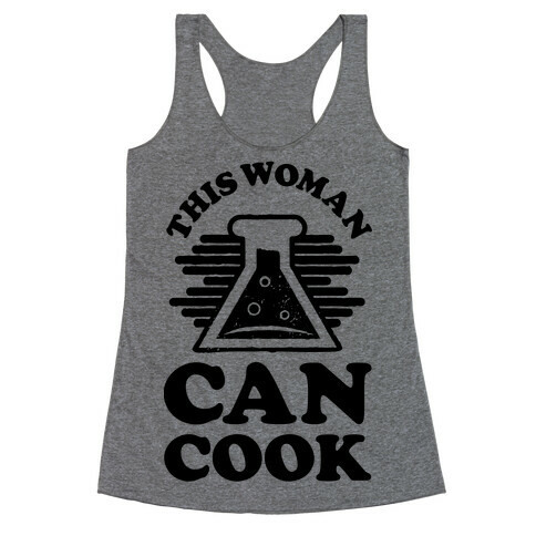 This Woman Knows How To Cook Racerback Tank Top