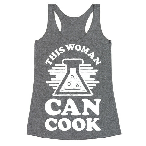 This Woman Knows How To Cook Racerback Tank Top