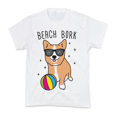 Beach Bork Corgi Kids T-Shirt