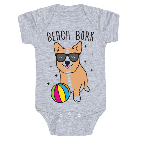 Beach Bork Corgi Baby One-Piece