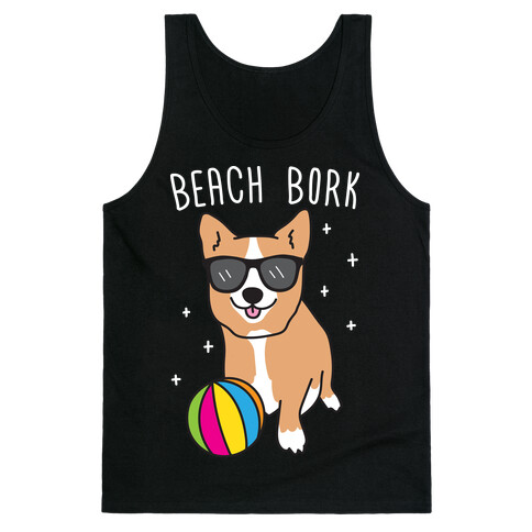 Beach Bork Corgi Tank Top