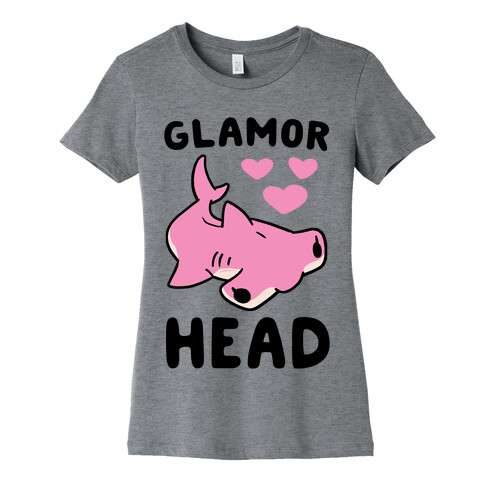 Glamor Head - Hammerhead Shark Womens T-Shirt