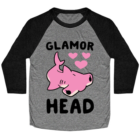 Glamor Head - Hammerhead Shark Baseball Tee