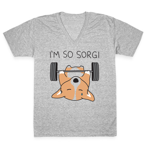 I'm So Sorgi Corgi V-Neck Tee Shirt