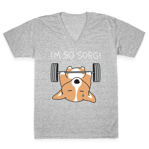 I'm So Sorgi Corgi V-Neck Tee Shirt