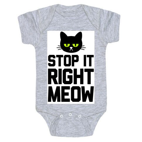 Stop it Right Meow Baby One-Piece