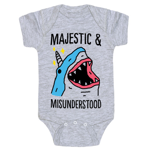 Majestic And Misunderstood Shark Baby One-Piece