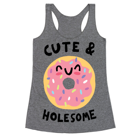 Cute And Holesome Donut Racerback Tank Top