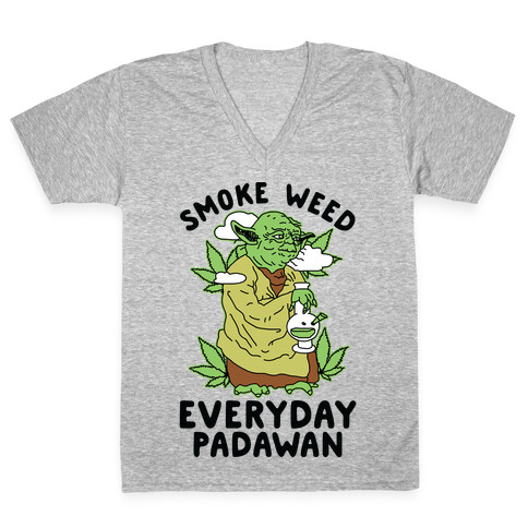 Smoke Weed Everyday Padawan V-Neck Tee Shirt