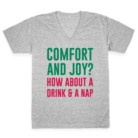 Comfort and Joy V-Neck Tee Shirt