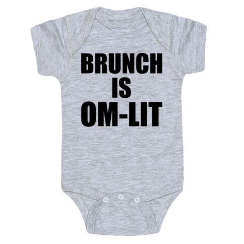 Brunch Is Om-Lit Baby One-Piece