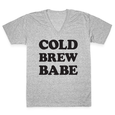 Cold Brew Babe V-Neck Tee Shirt
