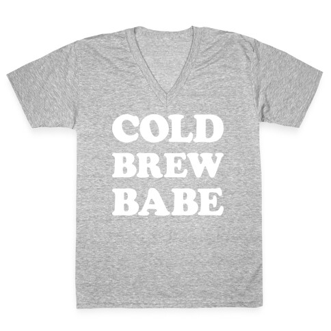 Cold Brew Babe V-Neck Tee Shirt