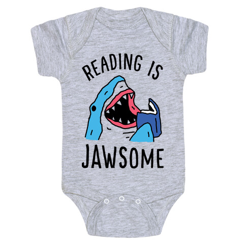 Reading Is Jawsome Shark Baby One-Piece