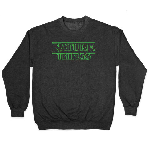 Nature Things Parody White Print  Pullover