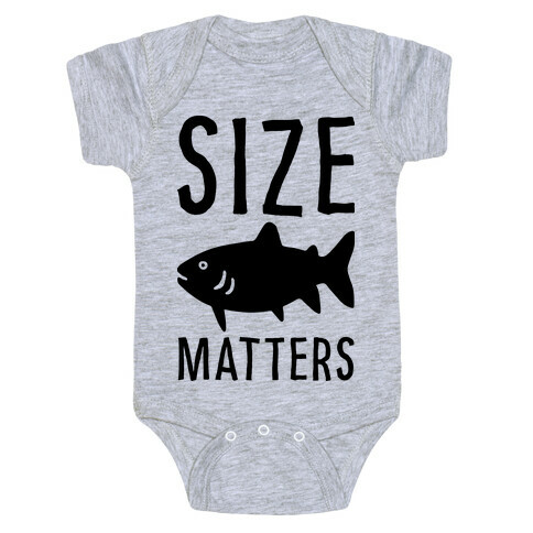 Size Matters Fishing Baby One-Piece