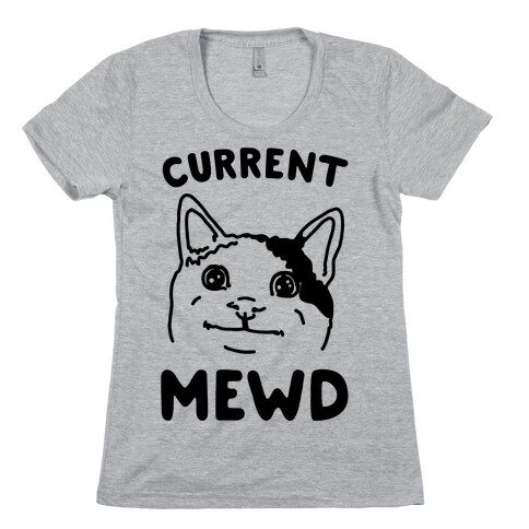 Current Mewd Parody Womens T-Shirt