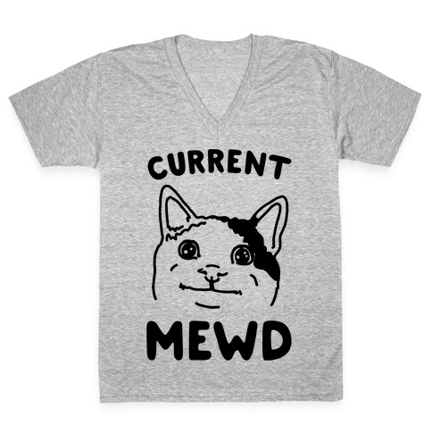 Current Mewd Parody V-Neck Tee Shirt