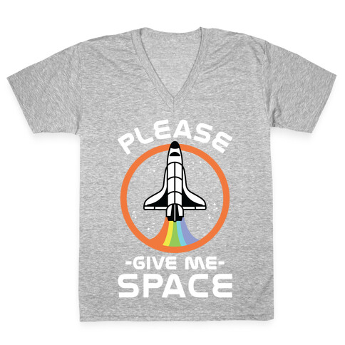 Please Give Me Space V-Neck Tee Shirt