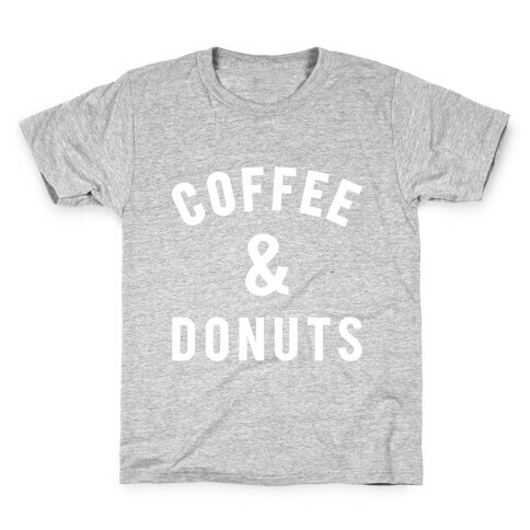 Coffee And Donuts Kids T-Shirt