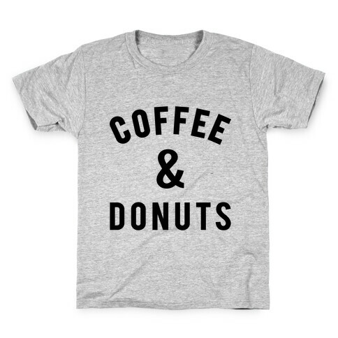 Coffee And Donuts Kids T-Shirt