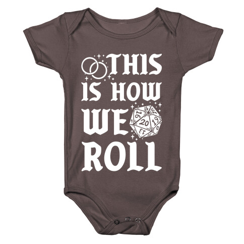 This is How We Roll Groom D20 Baby One-Piece