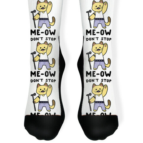 Don't Stop Me-ow Sock