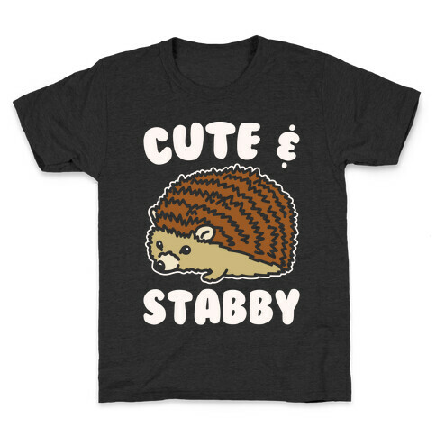 Cute & Stabby White Print Kids T-Shirt